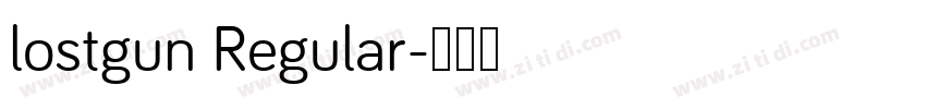 lostgun Regular字体转换